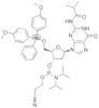 Guanosine, 5′-O-[bis(4-methoxyphenyl)phenylmethyl]-2′-deoxy-N-(2-methyl-1-oxopropyl)-, 3′-[2-cyano…