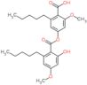 4-{[(2-hydroxy-4-methoxy-6-pentylphenyl)carbonyl]oxy}-2-methoxy-6-pentylbenzoic acid