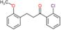 1-Propanone, 1-(2-chlorophenyl)-3-(2-methoxyphenyl)-