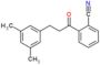 2-[3-(3,5-dimethylphenyl)propanoyl]benzonitrile