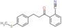 2-[3-(4-methylsulfanylphenyl)propanoyl]benzonitrile