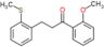 1-(2-methoxyphenyl)-3-(2-methylsulfanylphenyl)propan-1-one