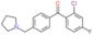 (2-chloro-4-fluoro-phenyl)-[4-(pyrrolidin-1-ylmethyl)phenyl]methanone