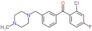 (2-chloro-4-fluoro-phenyl)-[3-[(4-methylpiperazin-1-yl)methyl]phenyl]methanone