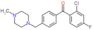 (2-chloro-4-fluoro-phenyl)-[4-[(4-methylpiperazin-1-yl)methyl]phenyl]methanone