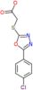 {[5-(4-chlorophenyl)-1,3,4-oxadiazol-2-yl]sulfanyl}acetic acid