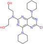 2-[[2-chloro-4,8-bis(1-piperidyl)pyrimido[5,4-d]pyrimidin-6-yl]-(2-hydroxyethyl)amino]ethanol