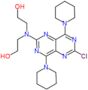 2,2′-[(6-Chloro-4,8-di-1-piperidinylpyrimido[5,4-d]pyrimidin-2-yl)imino]bis[ethanol]