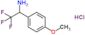 2,2,2-Trifluoro-1-(4-methoxyphenyl)ethanamine hydrochloride (1:1)