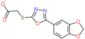 {[5-(1,3-benzodioxol-5-yl)-1,3,4-oxadiazol-2-yl]sulfanyl}acetic acid