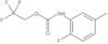 2,2,2-Trifluoroethyl N-(2-fluoro-5-methylphenyl)carbamate