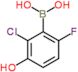 (2-chloro-6-fluoro-3-hydroxy-phenyl)boronic acid