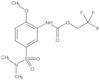 Carbamic acid, N-[5-[(dimethylamino)sulfonyl]-2-methoxyphenyl]-, 2,2,2-trifluoroethyl ester