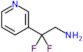 2,2-difluoro-2-(3-pyridyl)ethanamine