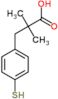 2,2-dimethyl-3-(4-sulfanylphenyl)propanoic acid