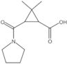 2,2-Dimethyl-3-(1-pyrrolidinylcarbonyl)cyclopropanecarboxylic acid