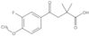 3-Fluoro-4-methoxy-α,α-dimethyl-γ-oxobenzenebutanoic acid