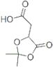 1,3-Dioxolane-4-acetic acid,2,2-dimethyl-5-oxo-