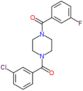 [4-(3-chlorobenzoyl)piperazin-1-yl](3-fluorophenyl)methanone