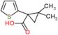 2,2-dimethyl-1-(2-thienyl)cyclopropanecarboxylic acid