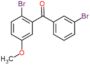 (2-bromo-5-methoxy-phenyl)-(3-bromophenyl)methanone