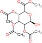 methyl (3S,6R)-3,4,5-triacetoxy-6-hydroxy-tetrahydropyran-2-carboxylate