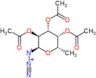 (2R,3S,4R,5R,6S)-2-azido-6-methyltetrahydro-2H-pyran-3,4,5-triyl triacetate (non-preferred name)