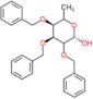 (2S,4S,5S)-3,4,5-tribenzyloxy-6-methyl-tetrahydropyran-2-ol