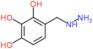 4-(hydrazinylmethyl)benzene-1,2,3-triol