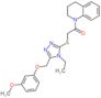 1-(3,4-dihydroquinolin-1(2H)-yl)-2-({4-ethyl-5-[(3-methoxyphenoxy)methyl]-4H-1,2,4-triazol-3-yl}su…