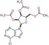 6-chloro-9-(2,3,5-tri-O-acetylpentofuranosyl)-9H-purine