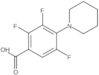 Benzoic acid, 2,3,5-trifluoro-4-(1-piperidinyl)-