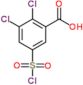 2,3-dichloro-5-(chlorosulfonyl)benzoic acid