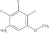 2,3-Difluoro-5-methoxy-4-methylbenzenamine