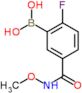 [2-fluoro-5-(methoxycarbamoyl)phenyl]boronic acid