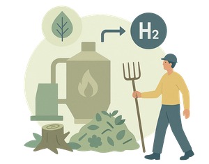 Biomass as a renewable source of hydrogen