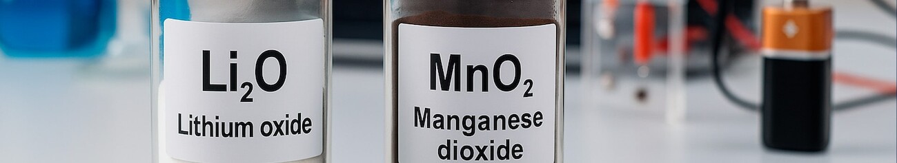 Global Challenges in the Battery Industry: The Key Role of Lithium Oxide and Manganese Dioxide