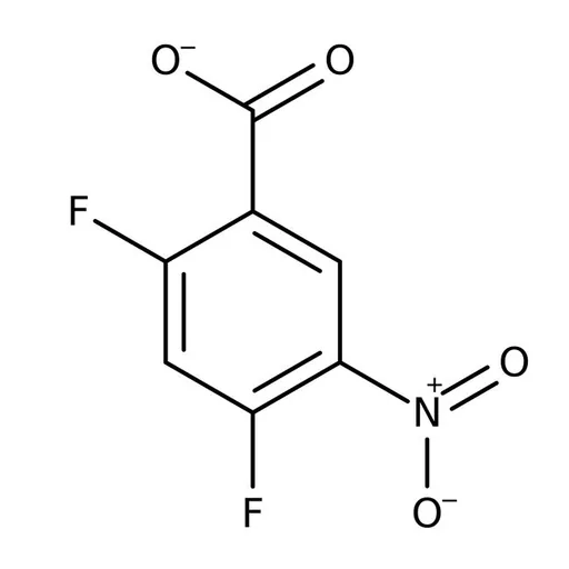 2,4-Difluoro-5-nitrobenzoic acid, 97%