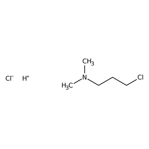 3-Dimethylaminopropyl chloride, 97%, stab. with 0.5% oxalic acid
