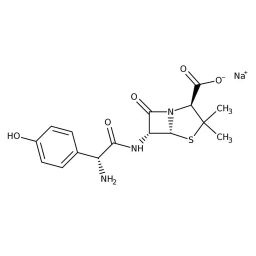 Amoxicillin sodium salt, 87% min.
