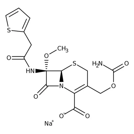 Cefoxitin sodium, 92.7-97%