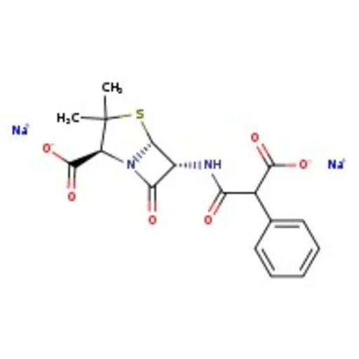 Carbenicillin disodium salt, 50 mg/ml in distilled water, sterile-filtered