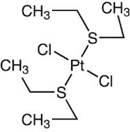 trans-Dichlorobis(diethylsulfide)platinum(II), Pt 43.7%