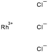 Rhodium(III) chloride hydrate, Rh 38.0-45.5%, Thermo Scientific Chemicals
