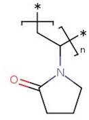 Polyvinylpyrrolidone, cross linked