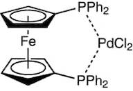 Dichloro[1,1'-bis(diphenylphosphino)ferrocene]palladium(II), Pd 13.5-15.5%