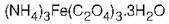 Ammonium iron(III) oxalate trihydrate, 98%