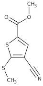 Methyl 4-cyano-5-(methylthio)thiophene-2-carboxylate, 97%