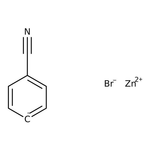 4-Cyanophenylzinc bromide, 0.5M in THF, packaged under Argon in resealable ChemSeal&trade; bottles