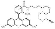 Acetylene-PEG4-carboxyrhodamine 110 conjugate